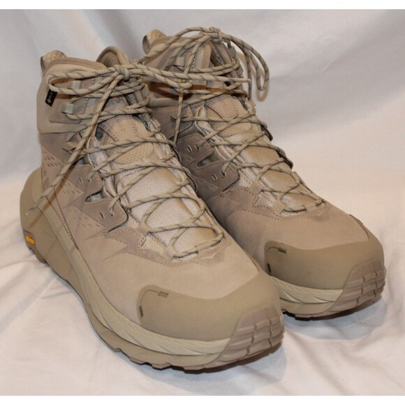 Hoka Men’s Kaha 2 GTX Mid Waterproof Hiking Boots OTDN TAN NIB $240 SZ 14 - Picture 3 of 9